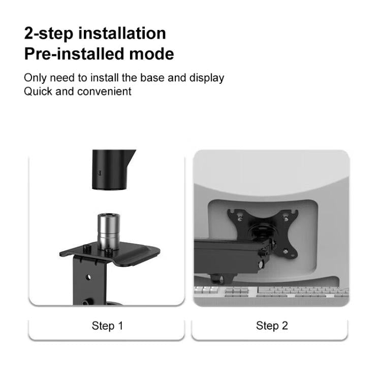 Lenovo Thinkplus ZJA4 Rotatable Lift Desktop Monitor Holder(Black) - Laptop Stand by Lenovo | Online Shopping UK | buy2fix