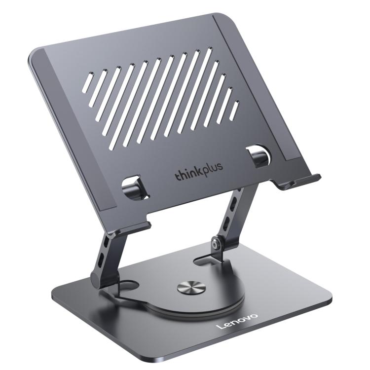 Lenovo Thinkplus ZJA7 360 Degree Rotating Laptop Heat Dissipation Metal Holder(Grey) - Laptop Stand by Lenovo | Online Shopping UK | buy2fix