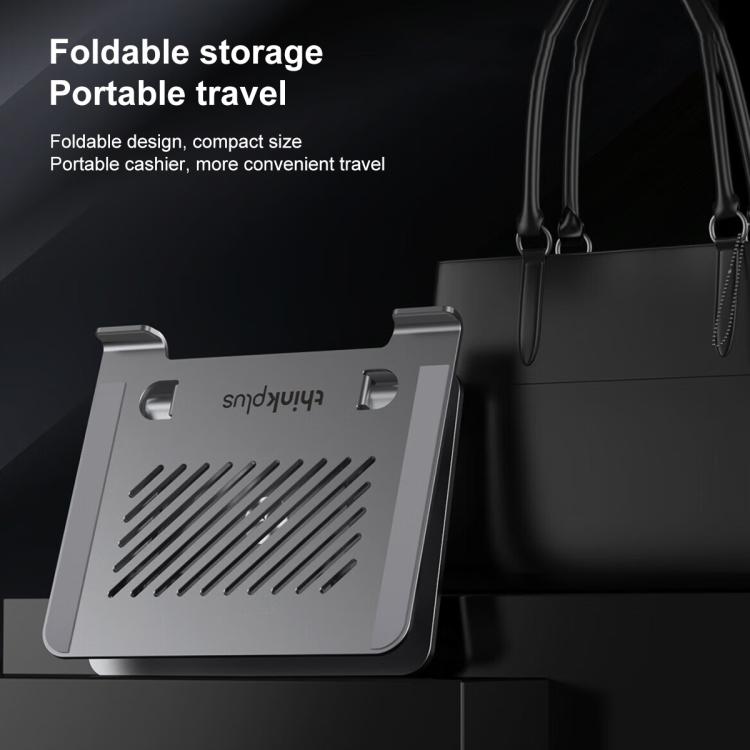 Lenovo Thinkplus ZJA7 360 Degree Rotating Laptop Heat Dissipation Metal Holder(Grey) - Laptop Stand by Lenovo | Online Shopping UK | buy2fix