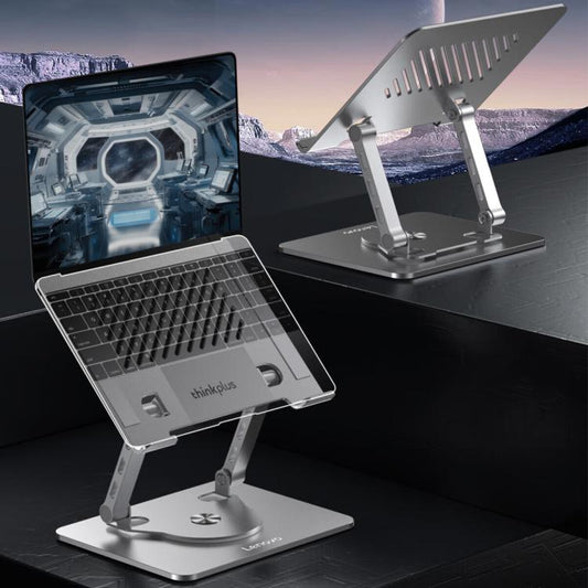 Lenovo Thinkplus ZJA7 360 Degree Rotating Laptop Heat Dissipation Metal Holder(Silver) - Laptop Stand by Lenovo | Online Shopping UK | buy2fix