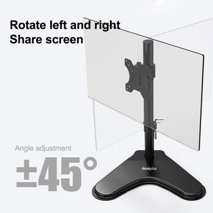 Lenovo Thinkplus ZJA10 Rotatable Lift Desktop Vertical Single Arm Monitor Holder(Black) - Laptop Stand by Lenovo | Online Shopping UK | buy2fix
