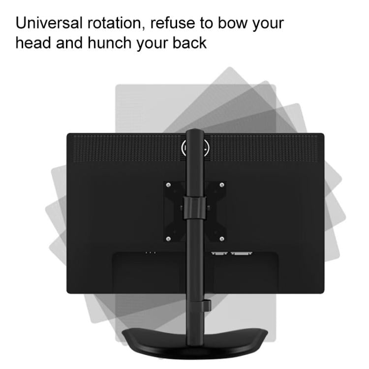 Lenovo Thinkplus ZJA10 Rotatable Lift Desktop Vertical Single Arm Monitor Holder(Black) - Laptop Stand by Lenovo | Online Shopping UK | buy2fix