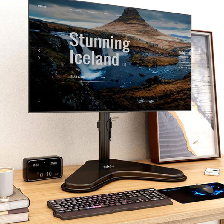 Lenovo Thinkplus ZJA10 Rotatable Lift Desktop Vertical Single Arm Monitor Holder(Black) - Laptop Stand by Lenovo | Online Shopping UK | buy2fix