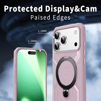 For iPhone 17 Pro Frosted MagSafe Holder Phone Case(Pink) - iPhone 17 Pro Cases by buy2fix | Online Shopping UK | buy2fix