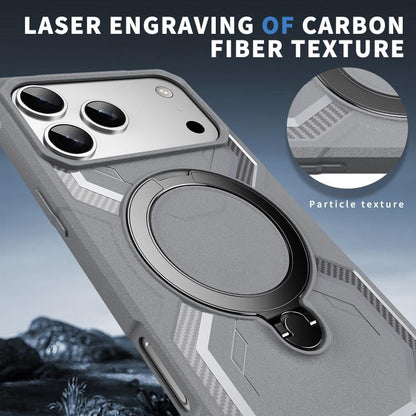 For iPhone 17 Pro Frosted MagSafe Holder Phone Case(Grey) - iPhone 17 Pro Cases by buy2fix | Online Shopping UK | buy2fix