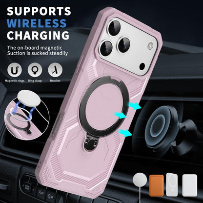 For iPhone 17 Pro Max Frosted MagSafe Holder Phone Case(Pink) - iPhone 17 Pro Max Cases by buy2fix | Online Shopping UK | buy2fix