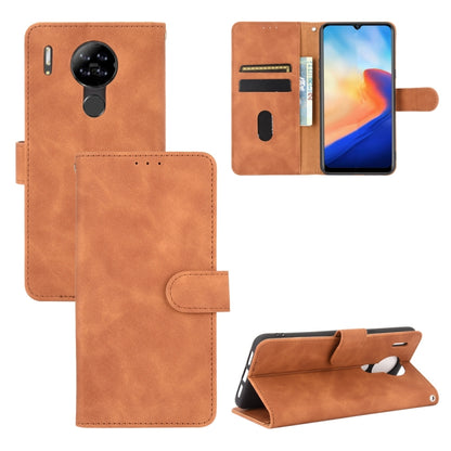 For Blackview A80 Solid Color Skin Feel Magnetic Buckle Horizontal Flip Calf Texture PU Leather Case with Holder & Card Slots & Wallet(Brown) - More Brand by buy2fix | Online Shopping UK | buy2fix