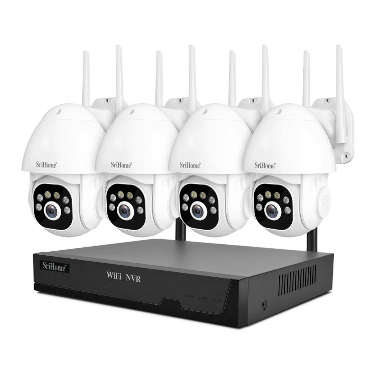SriHome NVS001E-IPC039B 5MP 8CH HD NVR Wireless Cameras Set, Plug:US Plug - Video Recorder Kit by SriHome | Online Shopping UK | buy2fix