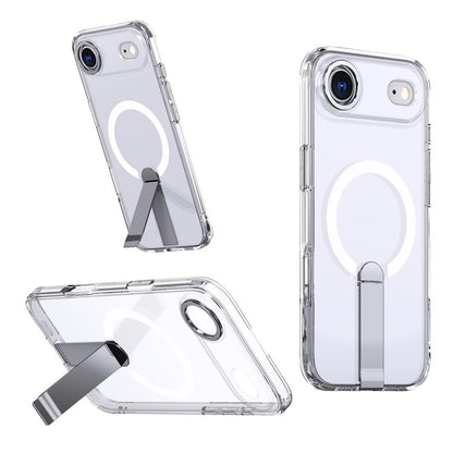 For iPhone Air Star Shine Series TPU + PC MagSafe Phone Case with Fold Holder(Transparent) - iPhone Air Cases by buy2fix | Online Shopping UK | buy2fix