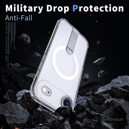 For iPhone Air Star Shine Series TPU + PC MagSafe Phone Case with Fold Holder(Transparent) - iPhone Air Cases by buy2fix | Online Shopping UK | buy2fix
