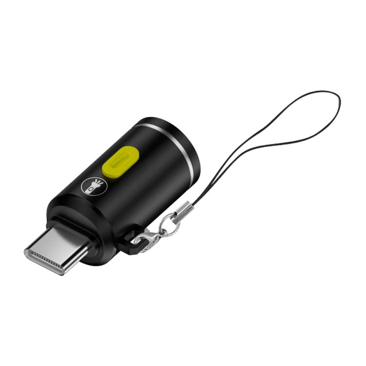 Type-C Power Mini Flashlight 210-230LM(Black) - Others Accessories by buy2fix | Online Shopping UK | buy2fix