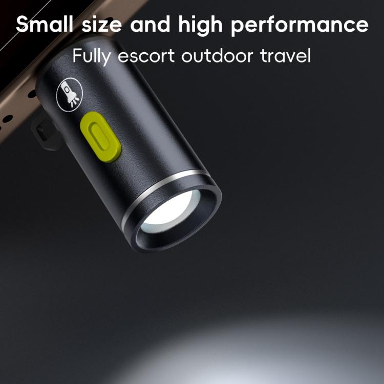 Type-C Power Mini Flashlight 210-230LM(Grey) - Others Accessories by buy2fix | Online Shopping UK | buy2fix