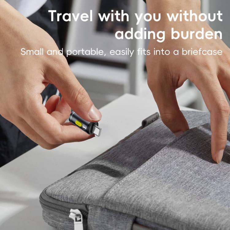 Type-C Power Mini Flashlight 210-230LM(Grey) - Others Accessories by buy2fix | Online Shopping UK | buy2fix