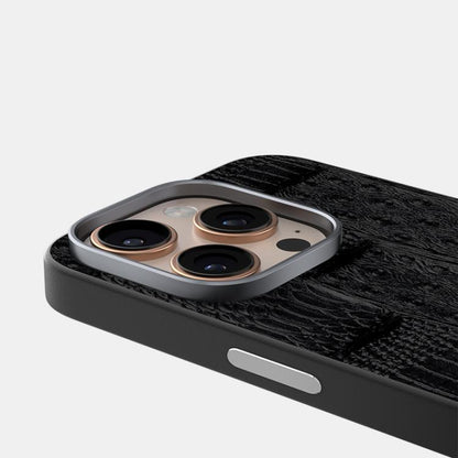 For iPhone 13 Pro Max ABEEL Beast Pattern 6D Micro-Embossed MagSafe Genuine Leather Phone Case(Black) - iPhone 13 Pro Max Cases by buy2fix | Online Shopping UK | buy2fix