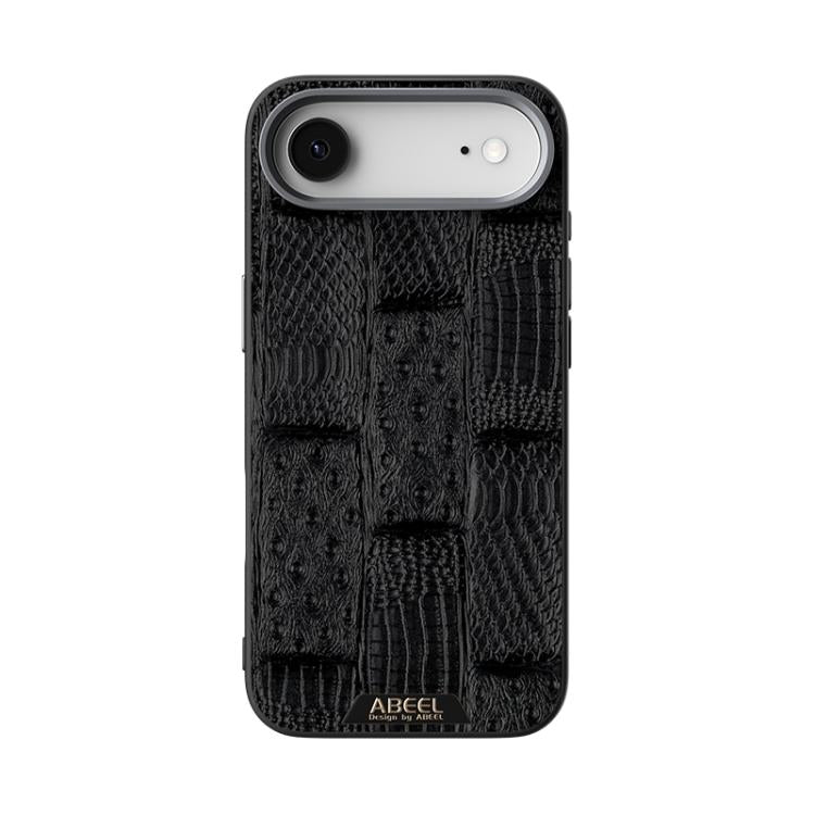 For iPhone Air ABEEL Beast Pattern 6D Micro-Embossed MagSafe Genuine Leather Phone Case(Black) - iPhone Air Cases by buy2fix | Online Shopping UK | buy2fix
