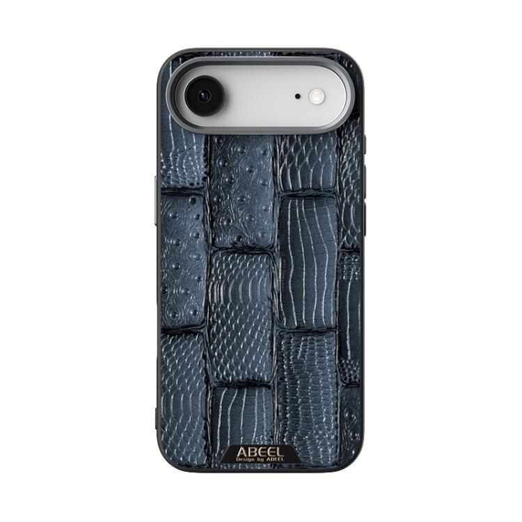 For iPhone Air ABEEL Beast Pattern 6D Micro-Embossed MagSafe Genuine Leather Phone Case(Blue) - iPhone Air Cases by buy2fix | Online Shopping UK | buy2fix