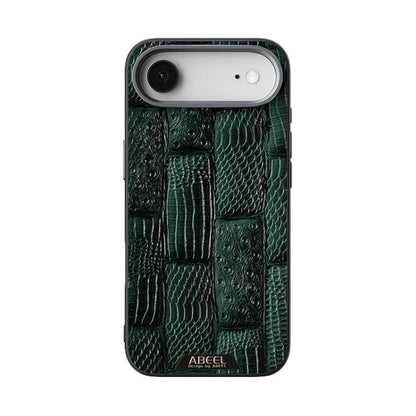 For iPhone Air ABEEL Beast Pattern 6D Micro-Embossed MagSafe Genuine Leather Phone Case(Green) - iPhone Air Cases by buy2fix | Online Shopping UK | buy2fix