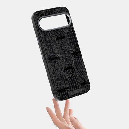 For Google Pixel 10 Pro XL ABEEL Beast Pattern 6D Micro-Embossed MagSafe Genuine Leather Phone Case(Brown) - Google Cases by buy2fix | Online Shopping UK | buy2fix