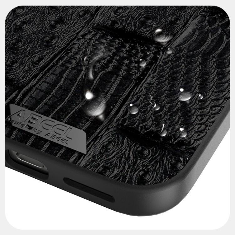 For Google Pixel 10 / 10 Pro ABEEL Beast Pattern 6D Micro-Embossed MagSafe Genuine Leather Phone Case(Black) - Google Cases by buy2fix | Online Shopping UK | buy2fix