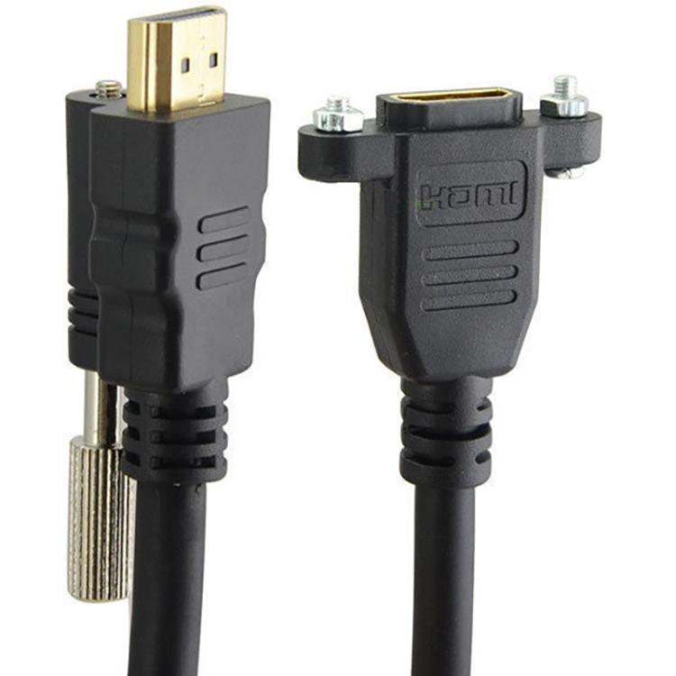 HDMI to HDMI Fixed Panel HD Extension Cable, Length: 1.5m(Black) - Cable by buy2fix | Online Shopping UK | buy2fix