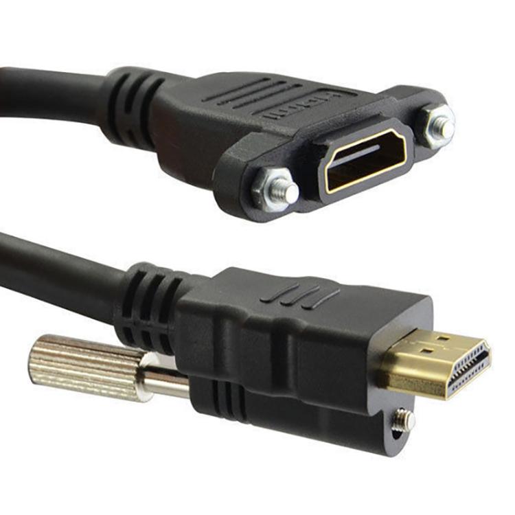 HDMI to HDMI Fixed Panel HD Extension Cable, Length: 1.5m(Black) - Cable by buy2fix | Online Shopping UK | buy2fix
