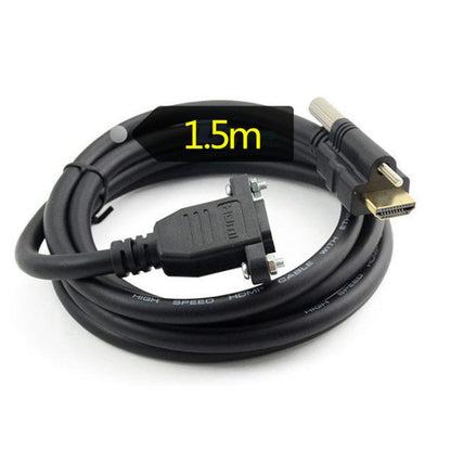 HDMI to HDMI Fixed Panel HD Extension Cable, Length: 1.5m(Black) - Cable by buy2fix | Online Shopping UK | buy2fix