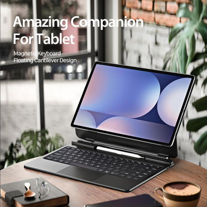 For Samsung Galaxy Tab S10 Ultra  DUX DUCIS MK Series Magnetic Wireless Bluetooth Keyboard Tablet Case(Black) - For Samsung by DUX DUCIS | Online Shopping UK | buy2fix