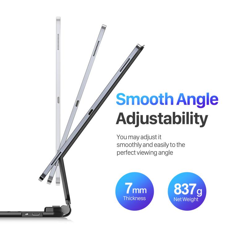 For Samsung Galaxy Tab S10 Ultra  DUX DUCIS MK Series Magnetic Wireless Bluetooth Keyboard Tablet Case(Black) - For Samsung by DUX DUCIS | Online Shopping UK | buy2fix