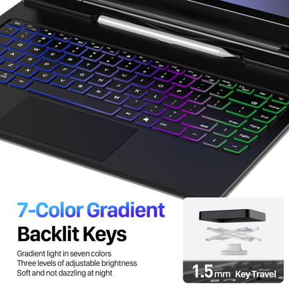 For Samsung Galaxy Tab S10 Ultra  DUX DUCIS MK Series Magnetic Wireless Bluetooth Keyboard Tablet Case(Black) - For Samsung by DUX DUCIS | Online Shopping UK | buy2fix