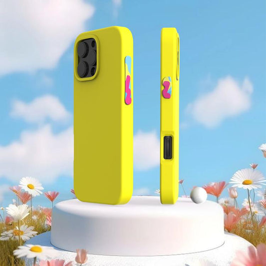 For iPhone 16 YOYOISLES Air Tec Series EVA Phone Case(Yellow) - iPhone 16 Cases by YOYOISLES | Online Shopping UK | buy2fix