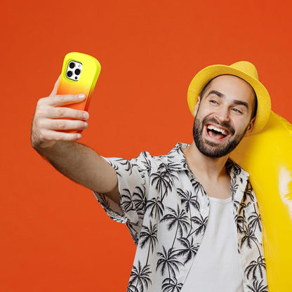 For iPhone 16 Pro Max YOYOISLES Ocean Series EVA Curved Phone Case(Orange Yellow) - iPhone 16 Pro Max Cases by YOYOISLES | Online Shopping UK | buy2fix