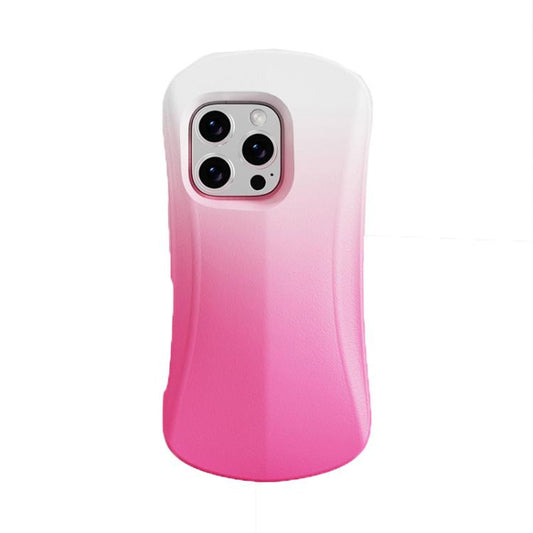 For iPhone 16 Pro YOYOISLES Ocean Series EVA Curved Phone Case(Pink White) - iPhone 16 Pro Cases by YOYOISLES | Online Shopping UK | buy2fix