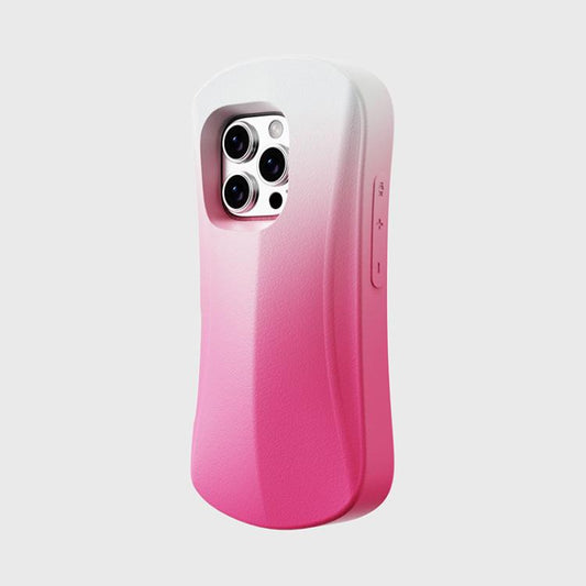 For iPhone 16 Pro YOYOISLES Ocean Series EVA Curved Phone Case(Pink White) - iPhone 16 Pro Cases by YOYOISLES | Online Shopping UK | buy2fix