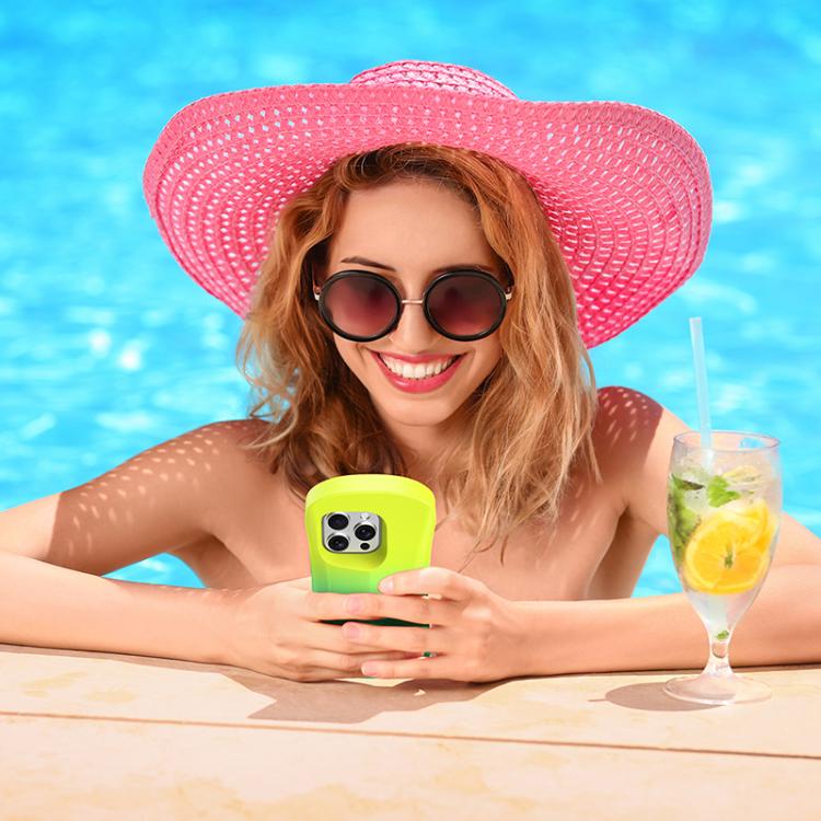 For iPhone 16 YOYOISLES Ocean Series EVA Curved Phone Case(Yellow Green) - iPhone 16 Cases by YOYOISLES | Online Shopping UK | buy2fix