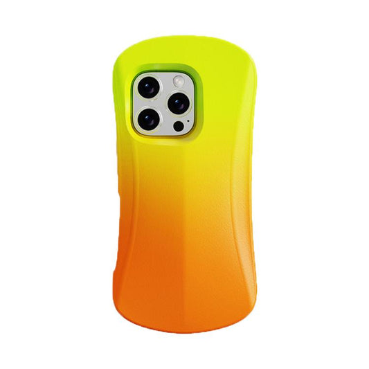 For iPhone 16 YOYOISLES Ocean Series EVA Curved Phone Case(Orange Yellow) - iPhone 16 Cases by YOYOISLES | Online Shopping UK | buy2fix