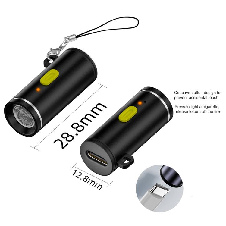 USB-C / Type-C Cigarette Lighter Portable Adapter(Black) - Cigar Socket by buy2fix | Online Shopping UK | buy2fix