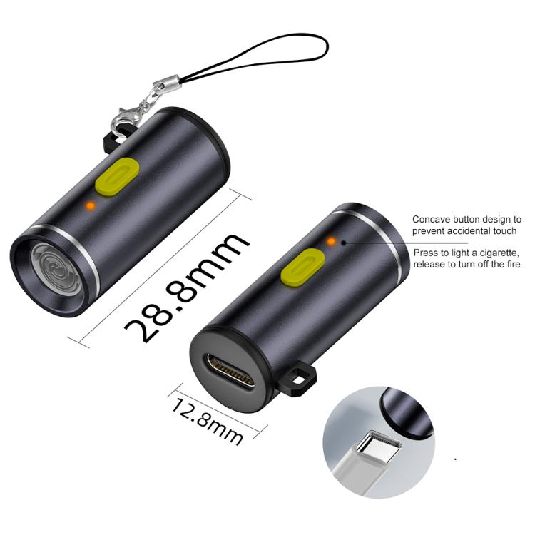 USB-C / Type-C Cigarette Lighter Portable Adapter(Grey) - Cigar Socket by buy2fix | Online Shopping UK | buy2fix