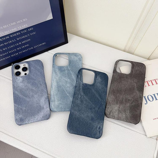 For iPhone 17 Denim MagSafe Magnetic PC + PU Phone Case(Light Blue) - iPhone 17 Cases by buy2fix | Online Shopping UK | buy2fix