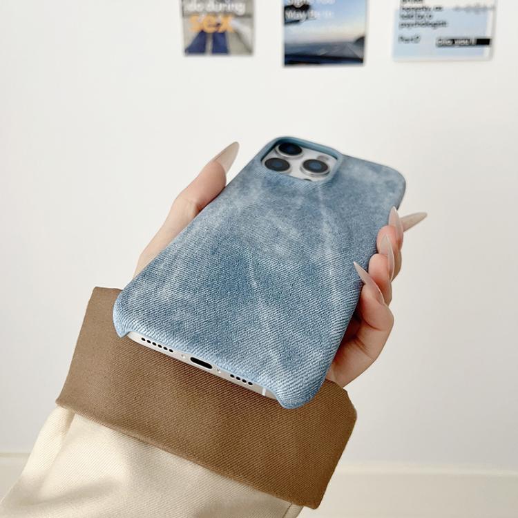 For iPhone 17 Denim MagSafe Magnetic PC + PU Phone Case(Dark Grey) - iPhone 17 Cases by buy2fix | Online Shopping UK | buy2fix