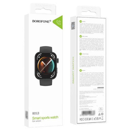 BOROFONE BD13 Smart Sports Watch, 1.83 inch Screen, Support BT Call(Black) - Smart Watches by Borofone | Online Shopping UK | buy2fix