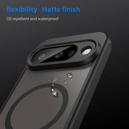 For Google Pixel 10 Fan Dun Series TPU Hybrid PC Frosted Magsafe Phone Case(Black) - Google Cases by buy2fix | Online Shopping UK | buy2fix