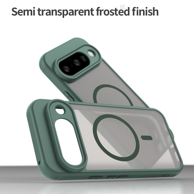 For Google Pixel 10 Fan Dun Series TPU Hybrid PC Frosted Magsafe Phone Case(Green) - Google Cases by buy2fix | Online Shopping UK | buy2fix