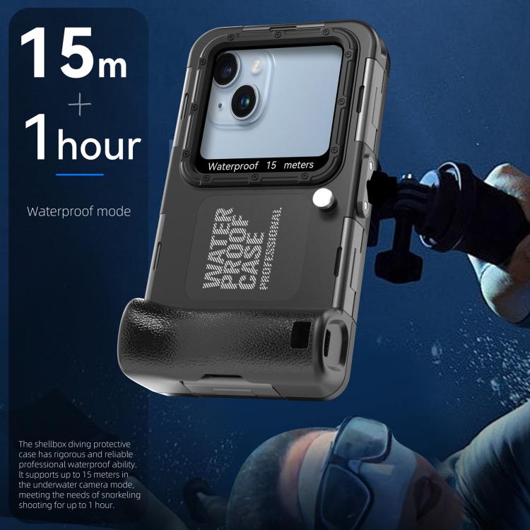 RedPepper 4th Generation Diving Protective Case for iPhone, Waterproof depth: 15m(Black) - Waterproof Bag by RedPepper | Online Shopping UK | buy2fix