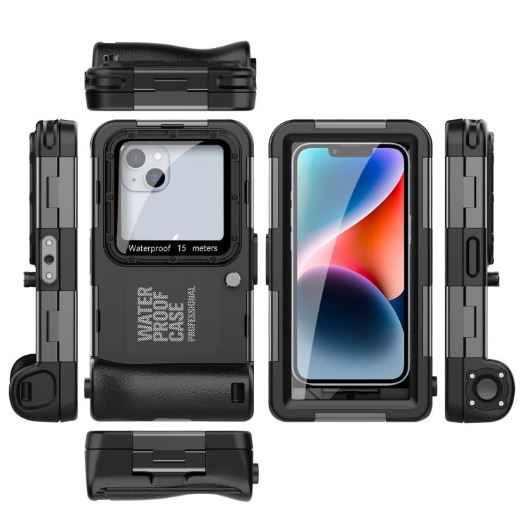 RedPepper 4th Generation Diving Protective Case for iPhone, Waterproof depth: 15m(Black) - Waterproof Bag by RedPepper | Online Shopping UK | buy2fix