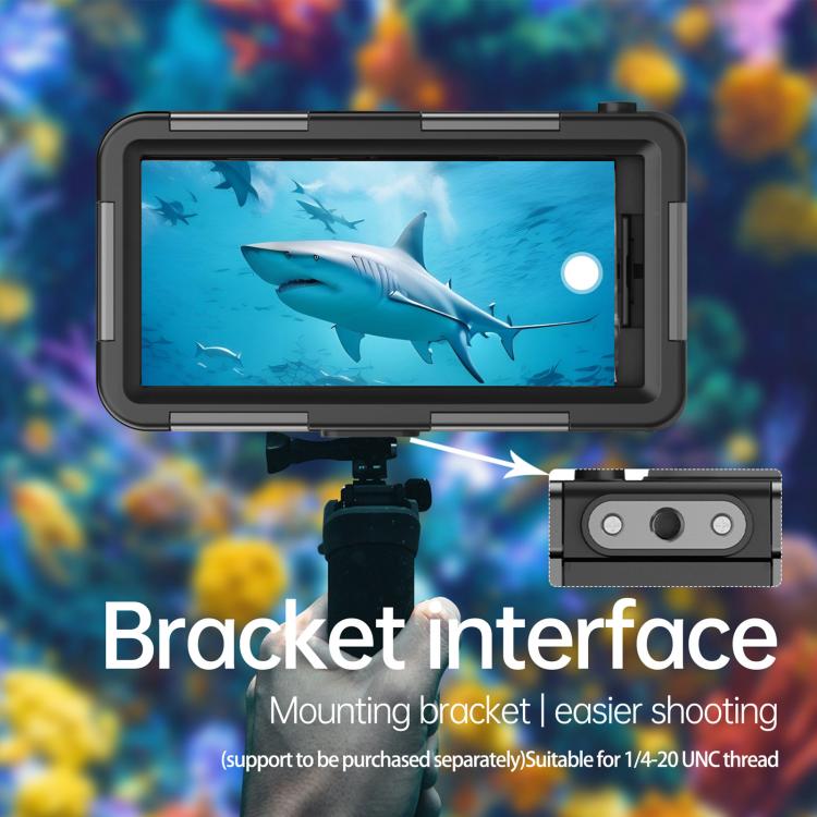 RedPepper 4th Generation Diving Protective Case for iPhone, Waterproof depth: 15m(Black) - Waterproof Bag by RedPepper | Online Shopping UK | buy2fix