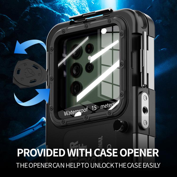RedPepper 4th Generation Diving Protective Case, Waterproof depth: 15m(Black) - Waterproof Bag by RedPepper | Online Shopping UK | buy2fix
