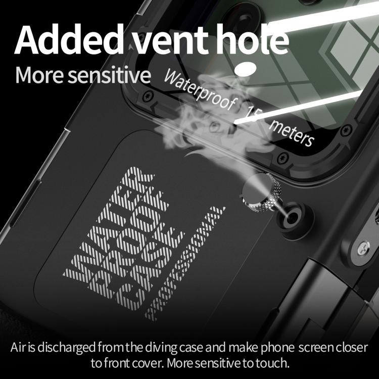 RedPepper 4th Generation Diving Protective Case, Waterproof depth: 15m(Black) - Waterproof Bag by RedPepper | Online Shopping UK | buy2fix