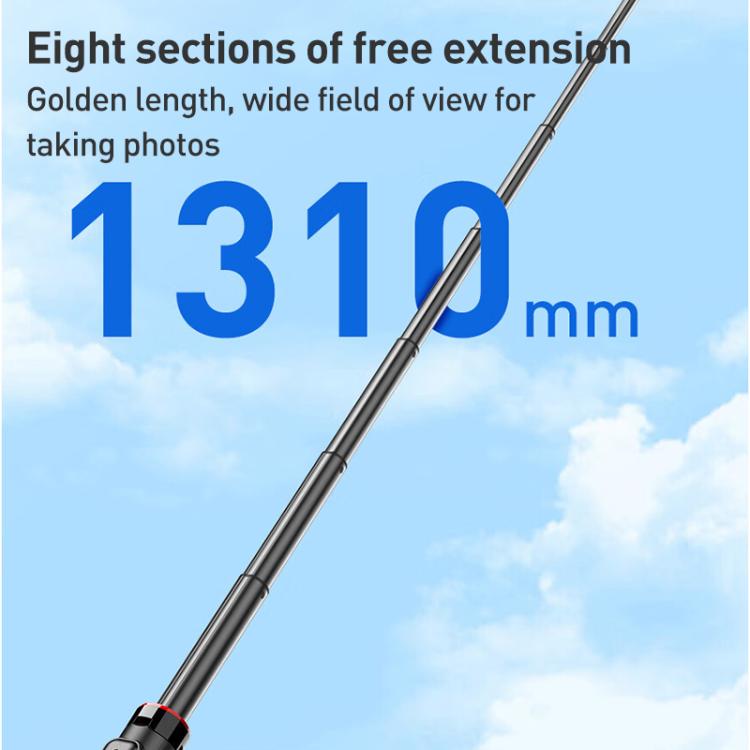 Lenovo Thinkplus H1V Premium Aluminum Alloy Bluetooth Selfie Stick, 1.3m(Black) - Selfie Sticks by Lenovo | Online Shopping UK | buy2fix
