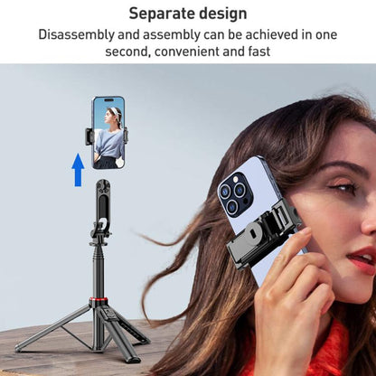 Lenovo Thinkplus H1V Premium Aluminum Alloy Bluetooth Selfie Stick, 1.3m(Black) - Selfie Sticks by Lenovo | Online Shopping UK | buy2fix