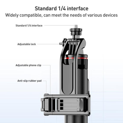 Lenovo Thinkplus H1V Premium Aluminum Alloy Bluetooth Selfie Stick, 1.3m(Black) - Selfie Sticks by Lenovo | Online Shopping UK | buy2fix